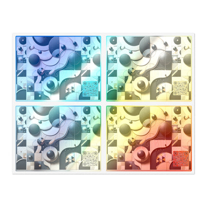 Tech-forward Luxe Streetwear Tech Luxe Fusion Sticker Sheet - 8404 Design-71