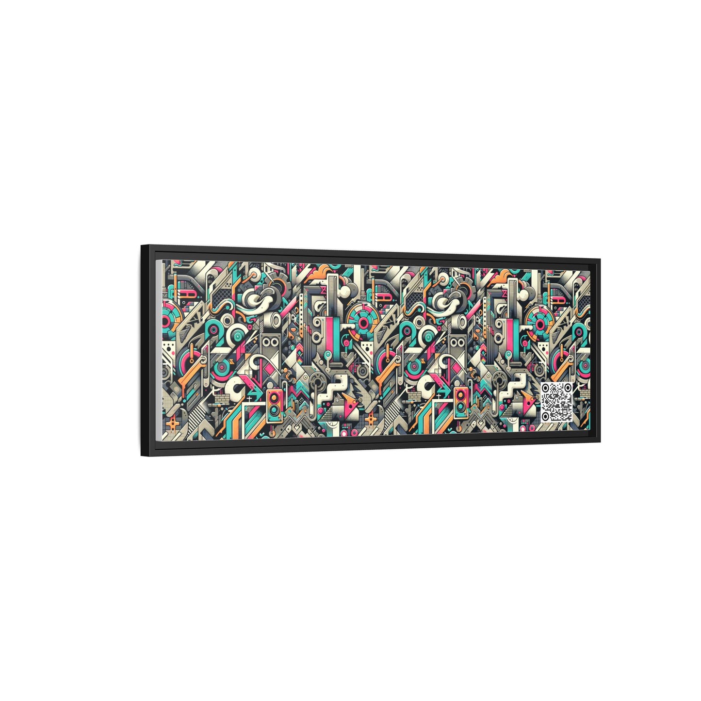 Digital Street Art Urban Street Style Matte Canvas, Framed (multi-color) - 8404 Design-74 B