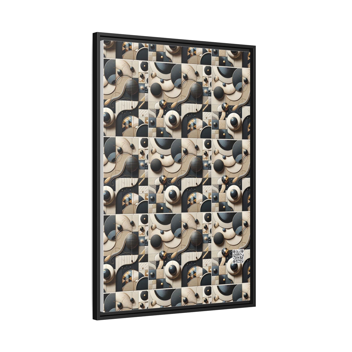 Tech-forward Luxe Streetwear Tech Luxe Fusion Matte Canvas, Framed (multi-color) - 8404 Design-71 A