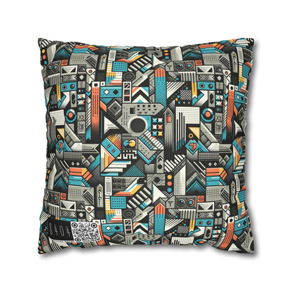 Digital Street Art Urban Street Style Spun Polyester Square Pillowcase - 8404 Design-81