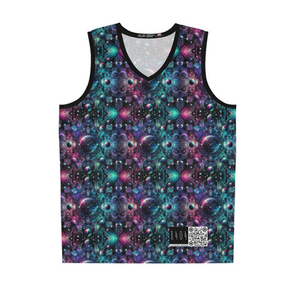 Galactic Hues Tech-Forward Cosmic Fusion Basketball Jersey - 8404 Design-59