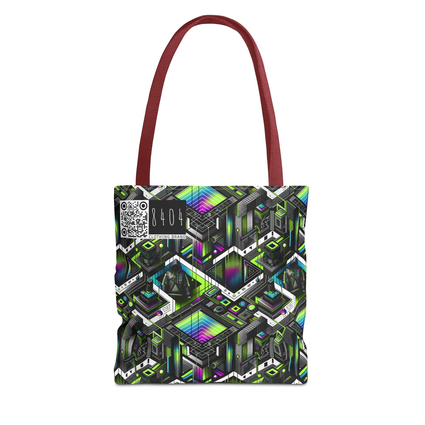 Retro Futurism Graphics Tech-Forward Streetwear Tote Bag - 8404 Design-52