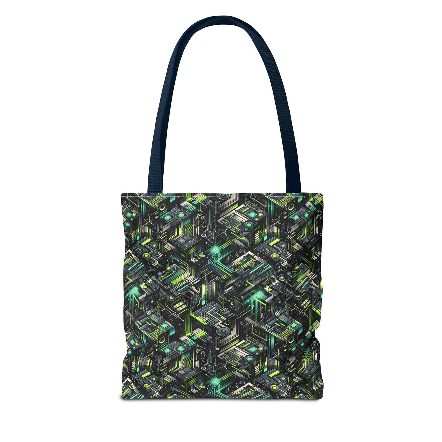Tech-Infused Graphics Tech-Forward Streetwear Tote Bag - 8404 Design-47