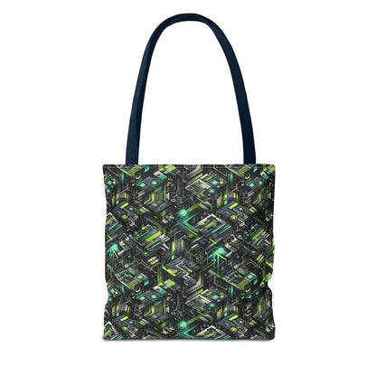 Tech-Infused Graphics Tech-Forward Streetwear Tote Bag - 8404 Design-47