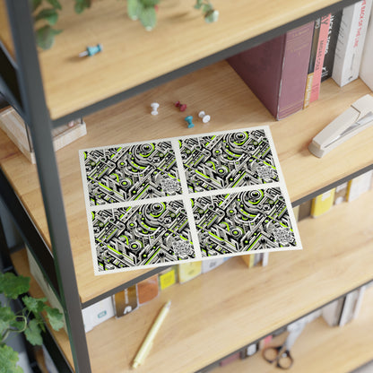 Elevated Sporty Tech Tech-Forward Streetwear Sticker Sheets - 8404 Design-53