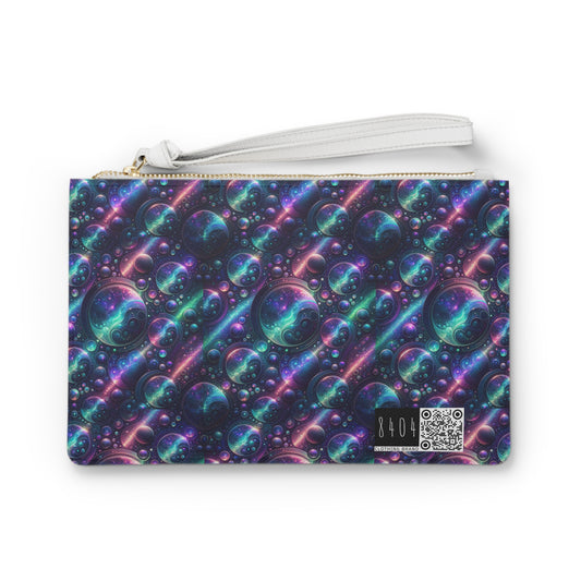 Iridescent Tech Fusion Tech-Forward Streetwear Clutch Bag - 8404 Design-51