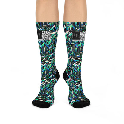 Digital Adventure Graphics Digital Explorer Cushioned Crew Socks - 8404 Design-55