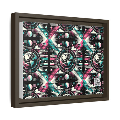 Digital Artistry Digital-native Streetwear Matte Canvas, Framed (multi-color) - 8404 Design-62 A