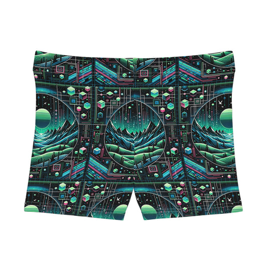 Digital Adventure Graphics Digital Explorer Women's Shorts - 8404 Design-59
