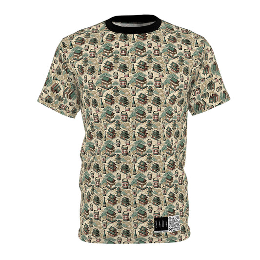 Cultural Artisanal Fusion Contemporary Cultural Elegance Unisex Cut & Sew Tee - 8404 Design-68