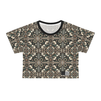 Cyber Garden Party Tech Garden Extravaganza Crop Tee - 8404 Design-66