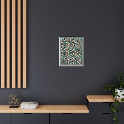 Digital Street Art Urban Street Style Matte Canvas, Framed (multi-color) - 8404 Design-81 A
