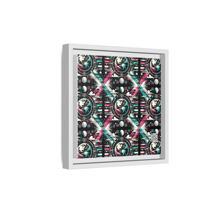 Digital Artistry Digital-native Streetwear Matte Canvas, Framed (multi-color) - 8404 Design-62 B