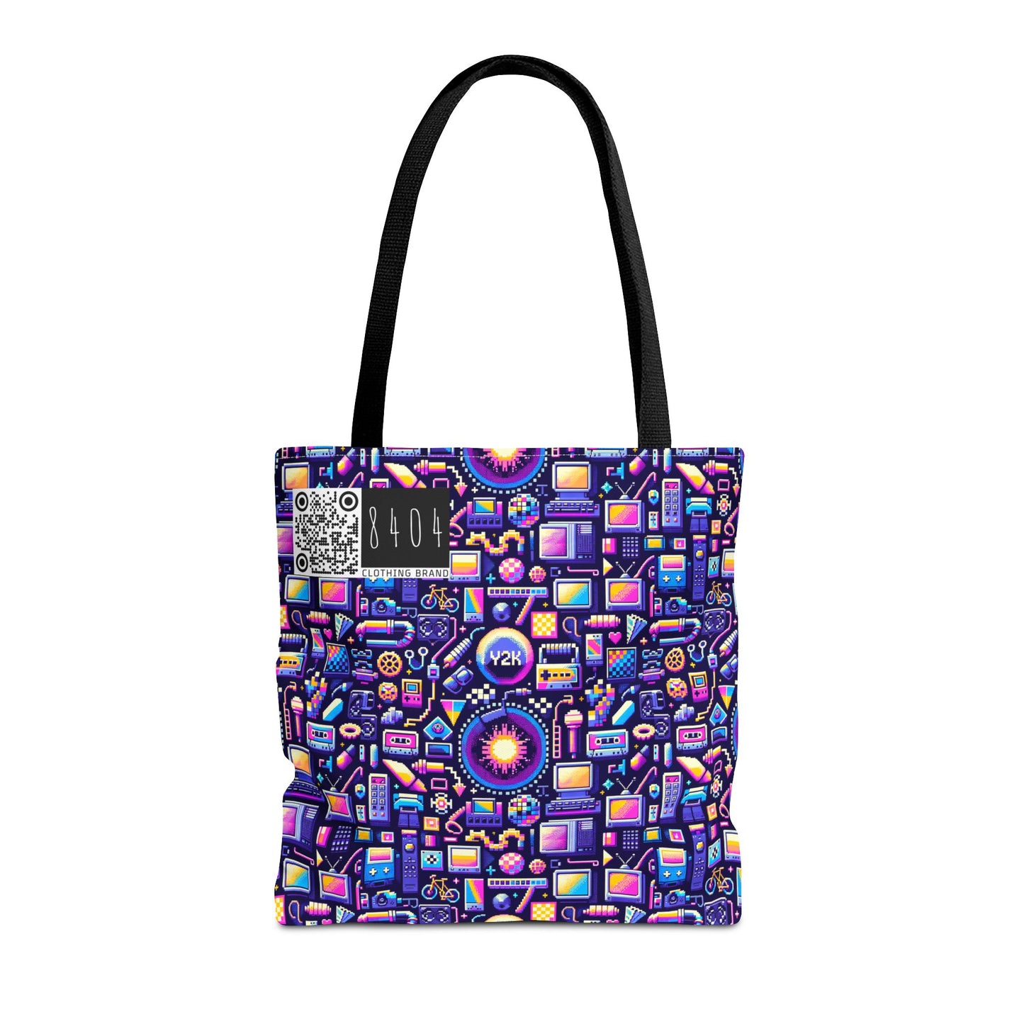Digital Nostalgia Modern Retro Fusion Tote Bag - 8404 Design-64
