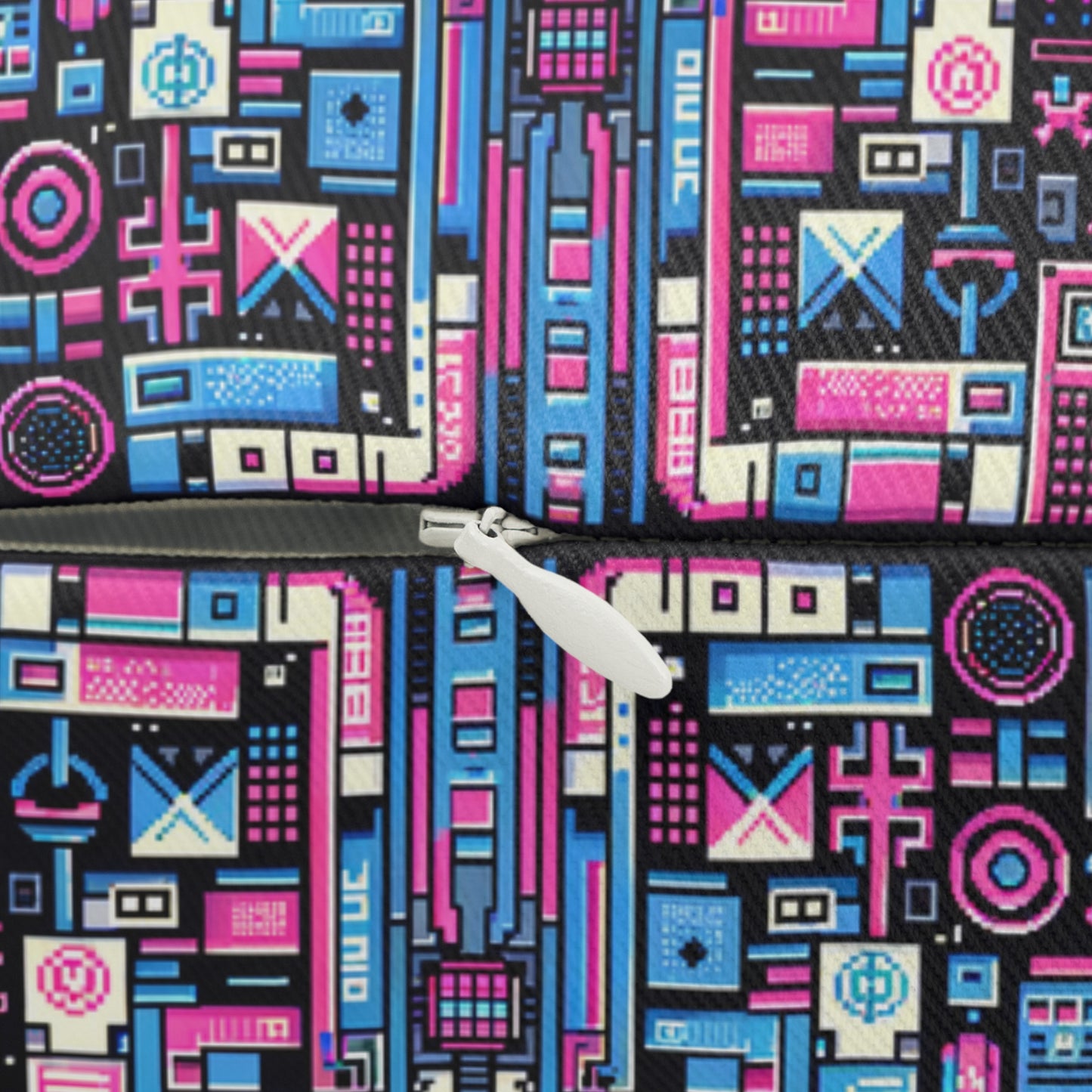 Digital Rebellion Youthful Streetwear with a Rebellious Digital Twist Spun Polyester Lumbar Pillow - 8404 Design-65 S