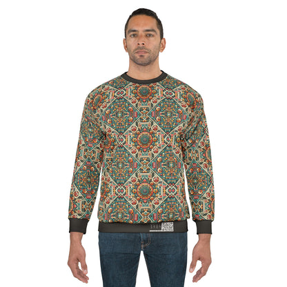 Cultural Fusion Tech Blend of Cultural Heritage With Tech-Inspired Elements Sweatshirt - 8404 Design-74