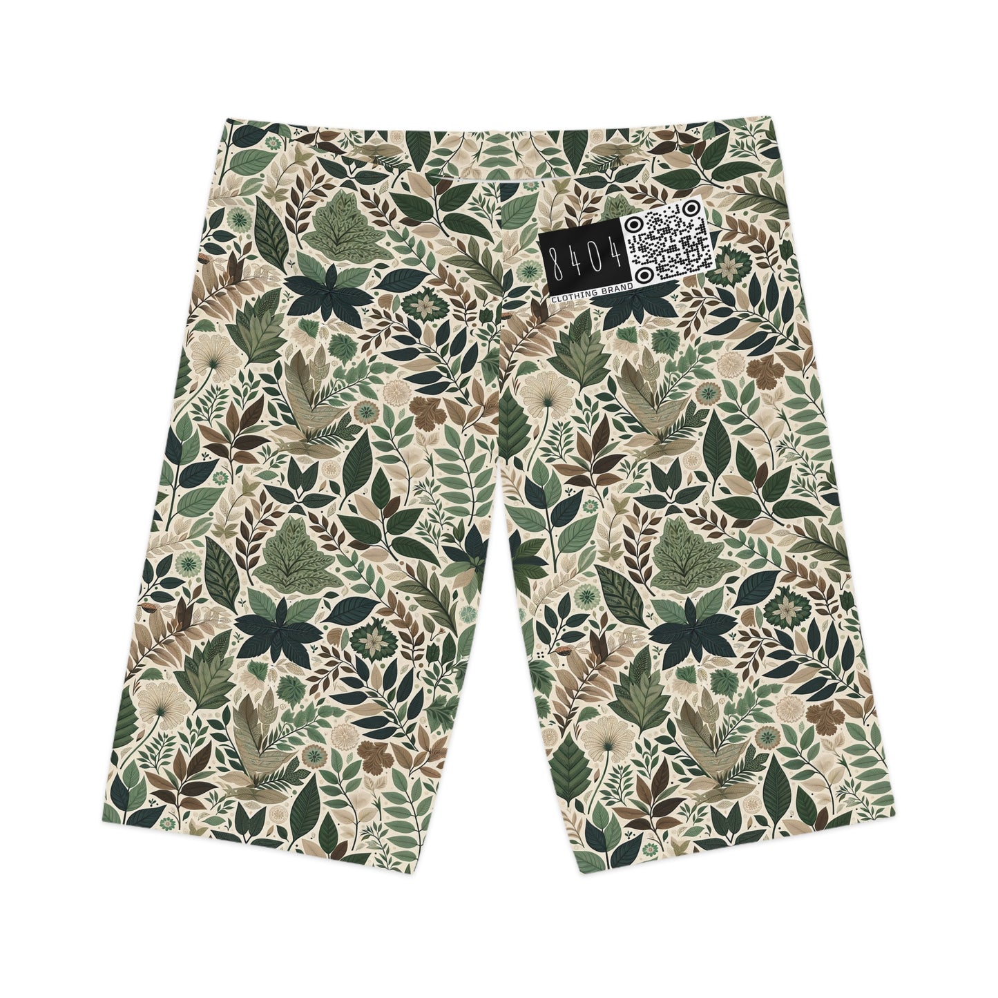 Streetwear Sustainability Environmentally Conscious Streetwear with a Natural Aesthetic Women's Bike Shorts - 8404 Design-57