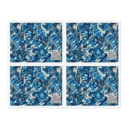 Tech Urban Camo Tech-Forward Streetwear With a Futuristic Military Edge Sticker Sheets - 8404 Design-39