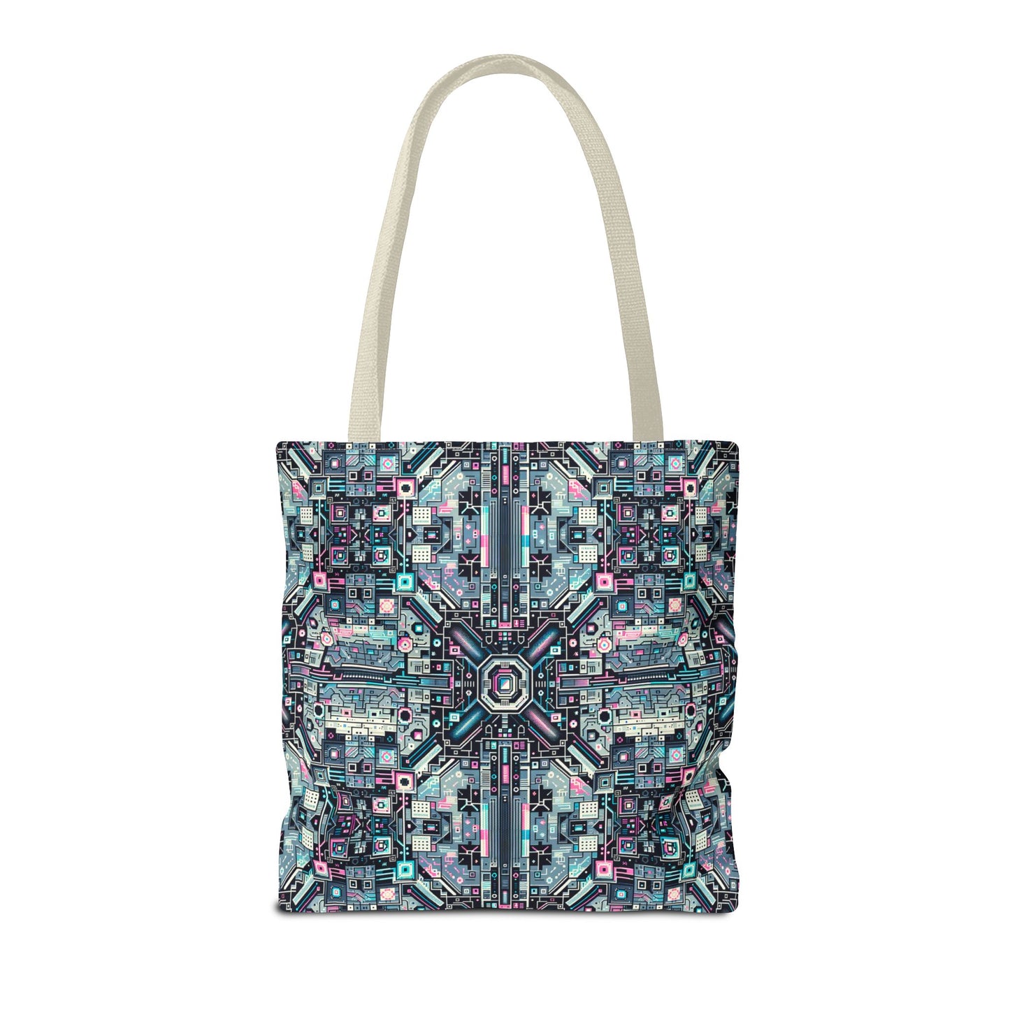 Digital Renaissance Tech-Forward Maximalism Tote Bag - 8404 Design-44