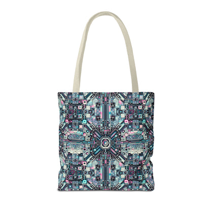 Digital Renaissance Tech-Forward Maximalism Tote Bag - 8404 Design-44