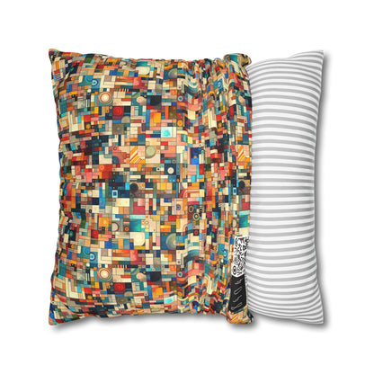 Digital Artistic Expression Artistic Streetwear Faux Suede Square Pillowcase - 8404 Design-46