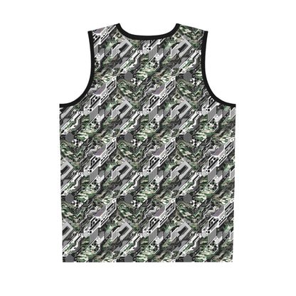 Tech Camo Fusion Tech-Forward Streetwear With a Futuristic Edge Basketball Jersey - 8404 Design-46