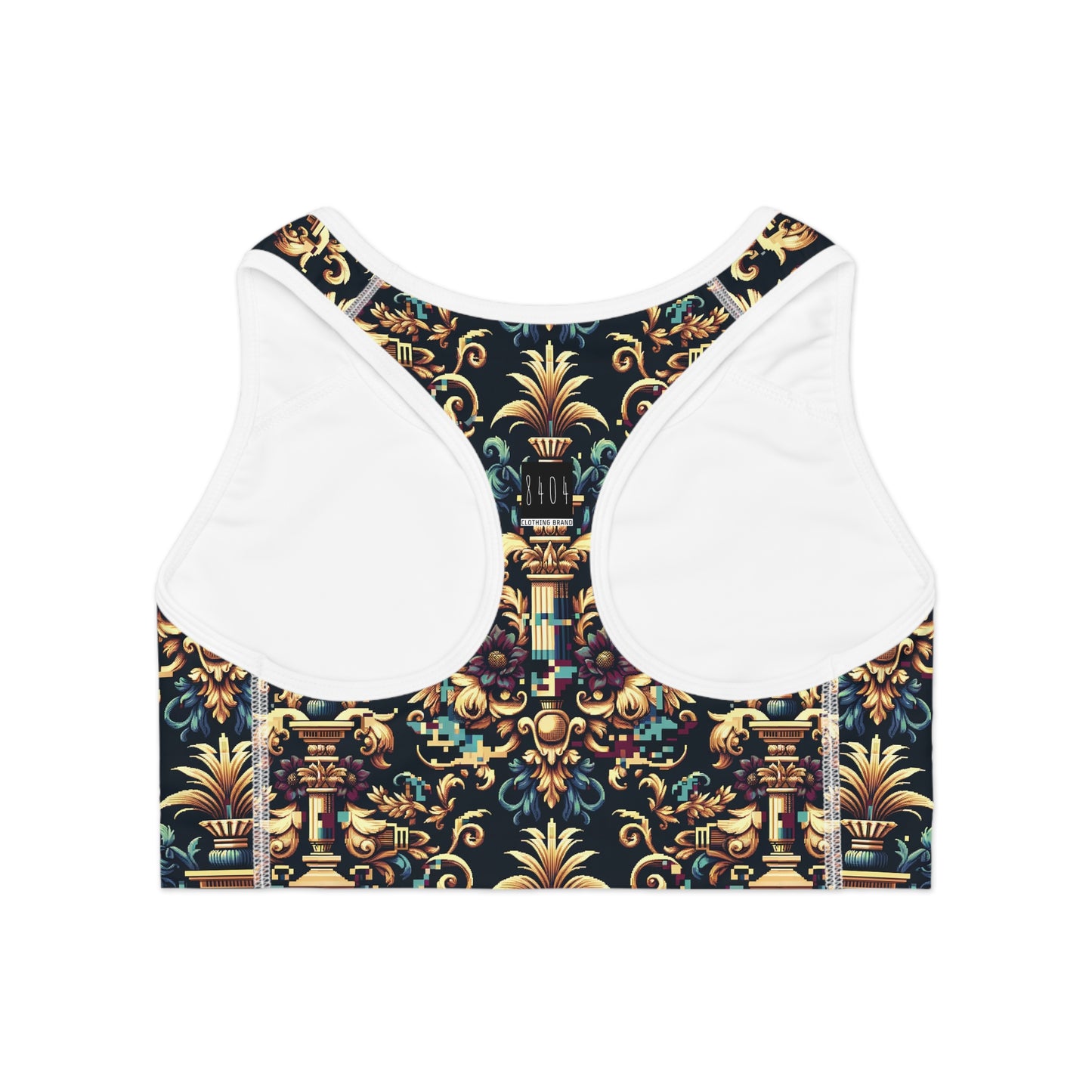 Digital Renaissance Modern Baroque Fusion Sports Bra - 8404 Design-57