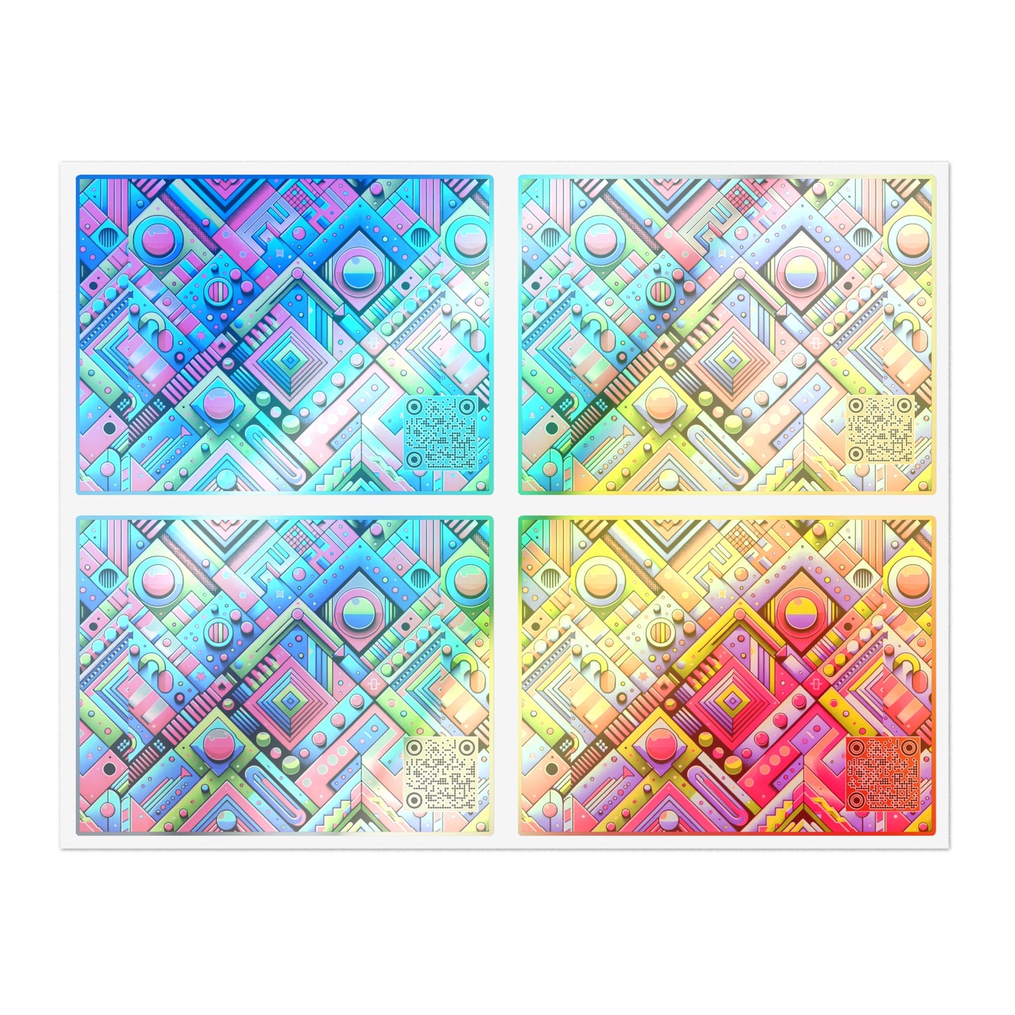 Neon Street Pop Vibrant and Eye-catching Sticker Sheet - 8404 Design-63