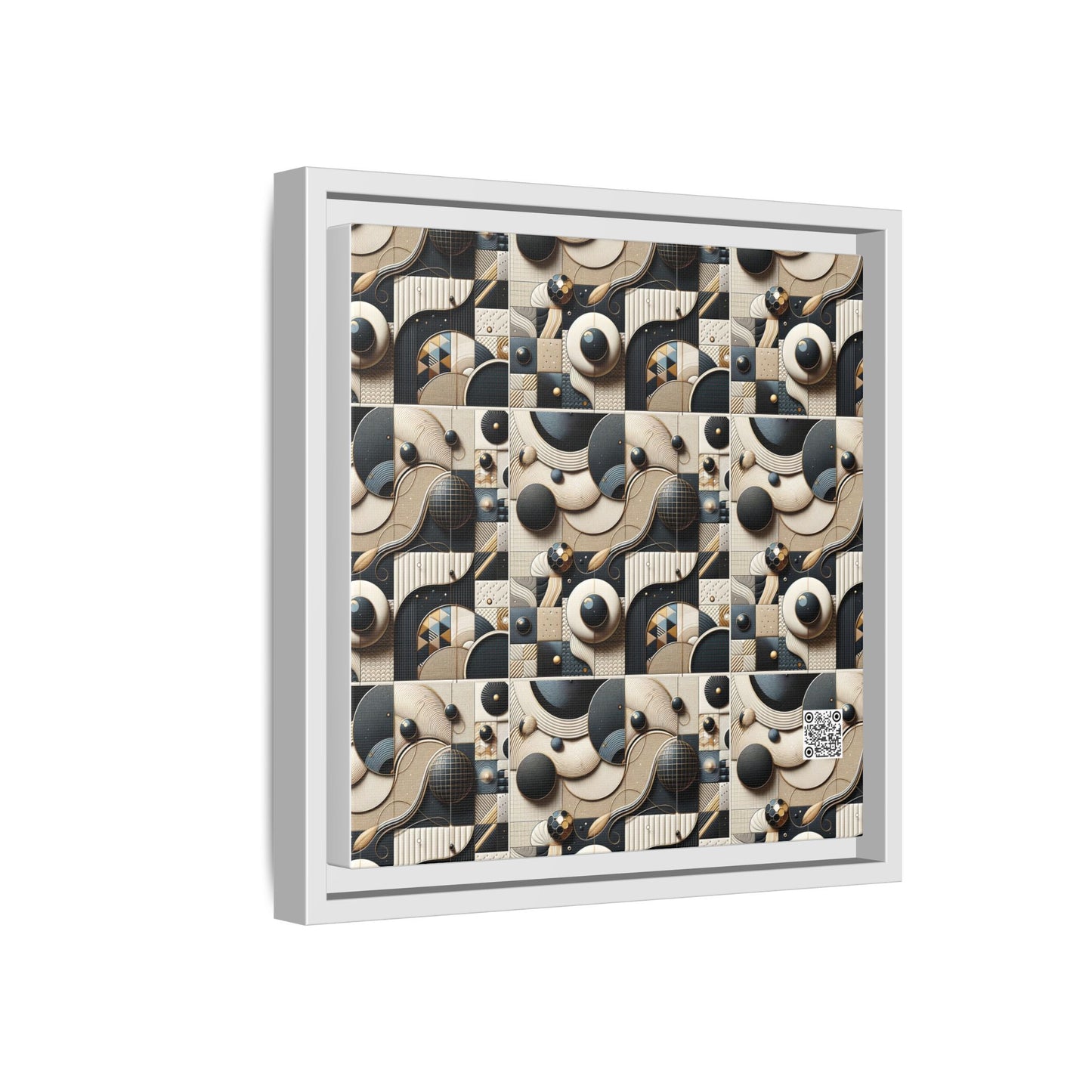 Tech-forward Luxe Streetwear Tech Luxe Fusion Matte Canvas, Framed (multi-color) - 8404 Design-71 B