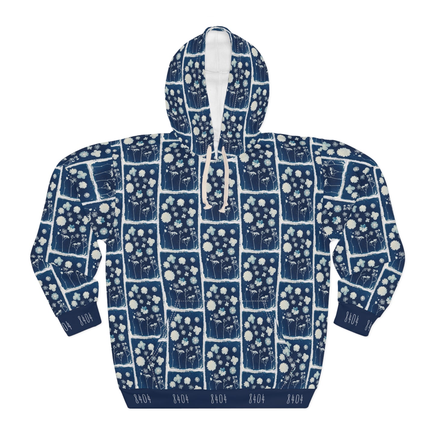 8404's Unisex Adult "Flowery Mosaic" Fashion Pullover Hoodie