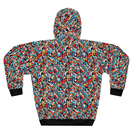 Neo-Traditional Street Art Modern Street Art Fusion Pullover Hoodie - 8404 Design-67