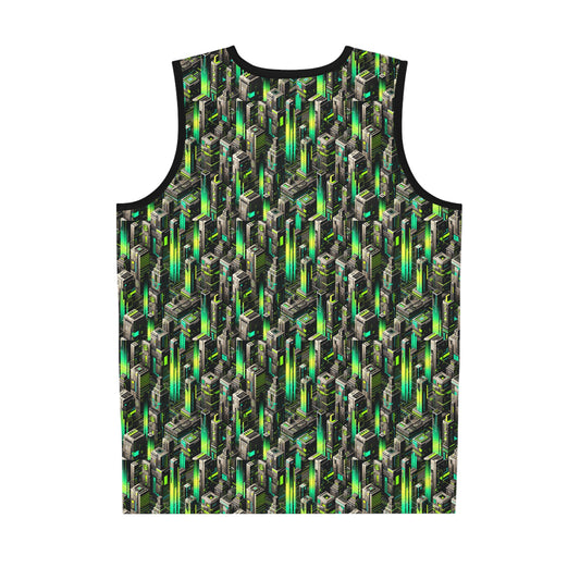 Digital Rebellion Tech-Forward Streetwear Basketball Jersey - 8404 Design-63