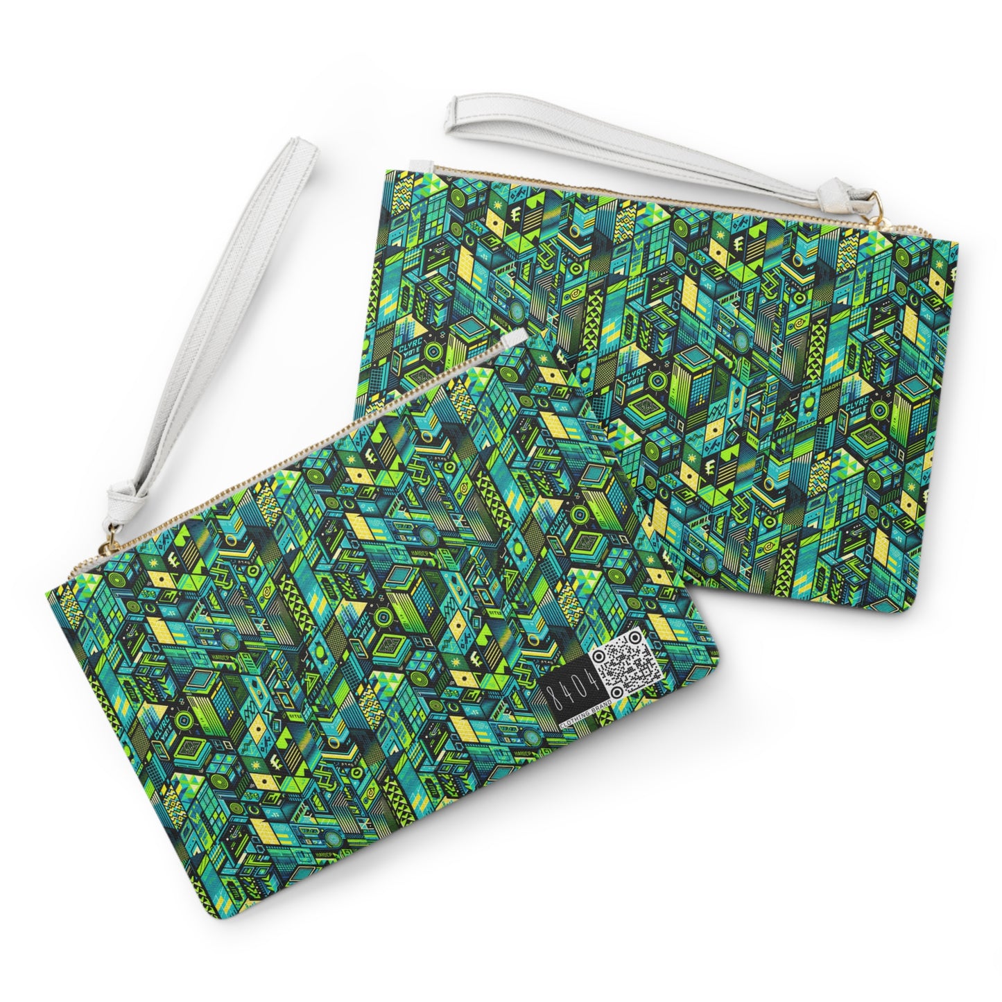 Tech-Infused Neon Tech-Forward Streetwear Clutch Bag - 8404 Design-61