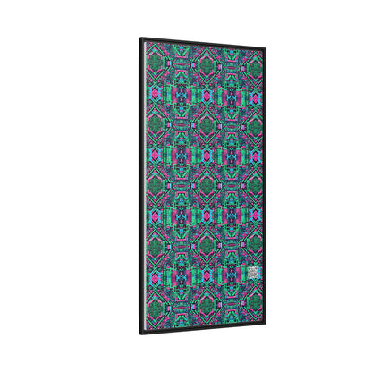 Digital Glitch Vibes Tech-Inspired Streetwear Matte Canvas, Framed (multi-Color) - 8404 Design-71 A