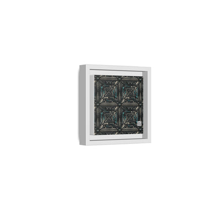 Tech Noir Futuristic Tech Aesthetic with a Dark Twist Matte Canvas, Framed (multi-color) - 8404 Design-59 B