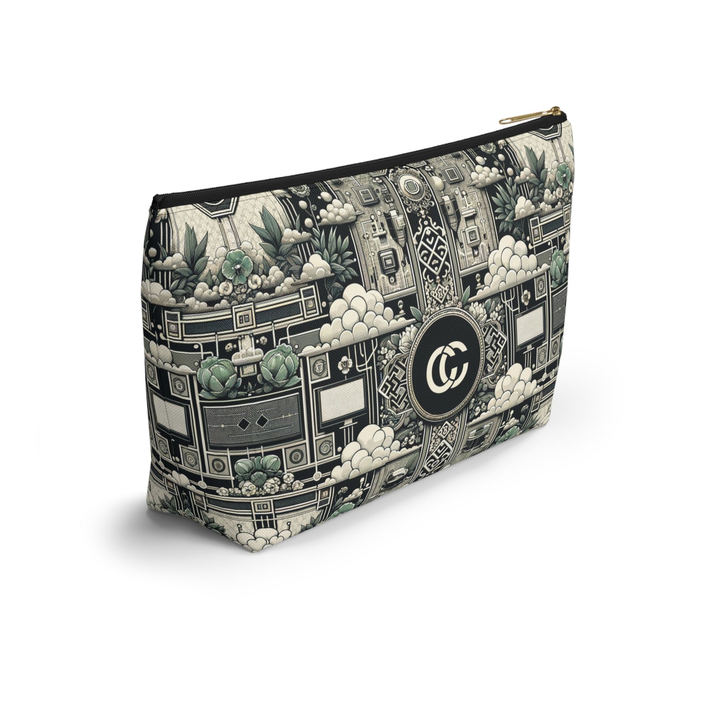 Cyber Garden Party Tech Garden Extravaganza Accessory Pouch W T-Bottom - 8404 Design-54