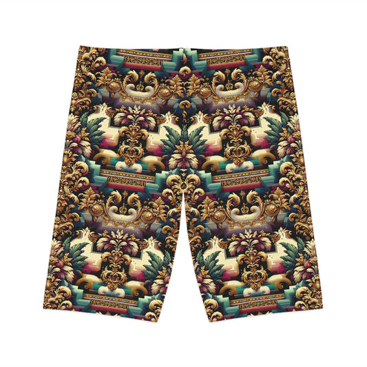 Digital Renaissance Modern Baroque Fusion Women's Bike Shorts - 8404 Design-60