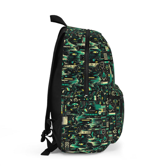 Digital Dystopia Tech Noir Backpack - 8404 Design-63