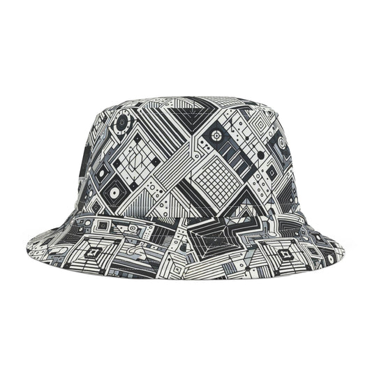 Digital Minimalism Minimalist Tech Bucket Hat - 8404 Design-40