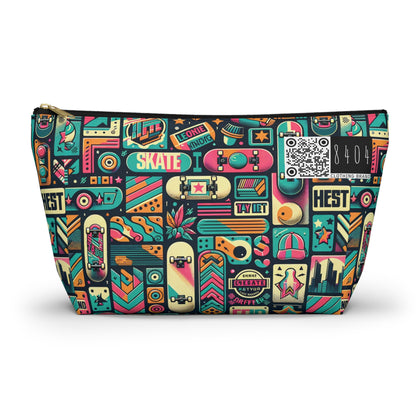 Skate Culture Revival Urban Retro Cool Accessory Pouch W T-Bottom - 8404 Design-61
