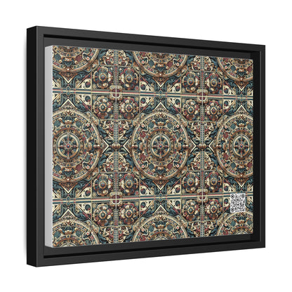 Urban Renaissance Historical Fusion With Street Edge Matte Canvas, Framed (multi-Color) - 8404 Design-57 A