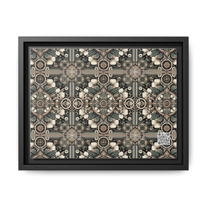 Cyber Garden Party Tech Garden Extravaganza Matte Canvas, Framed (multi-Color) - 8404 Design-66 A