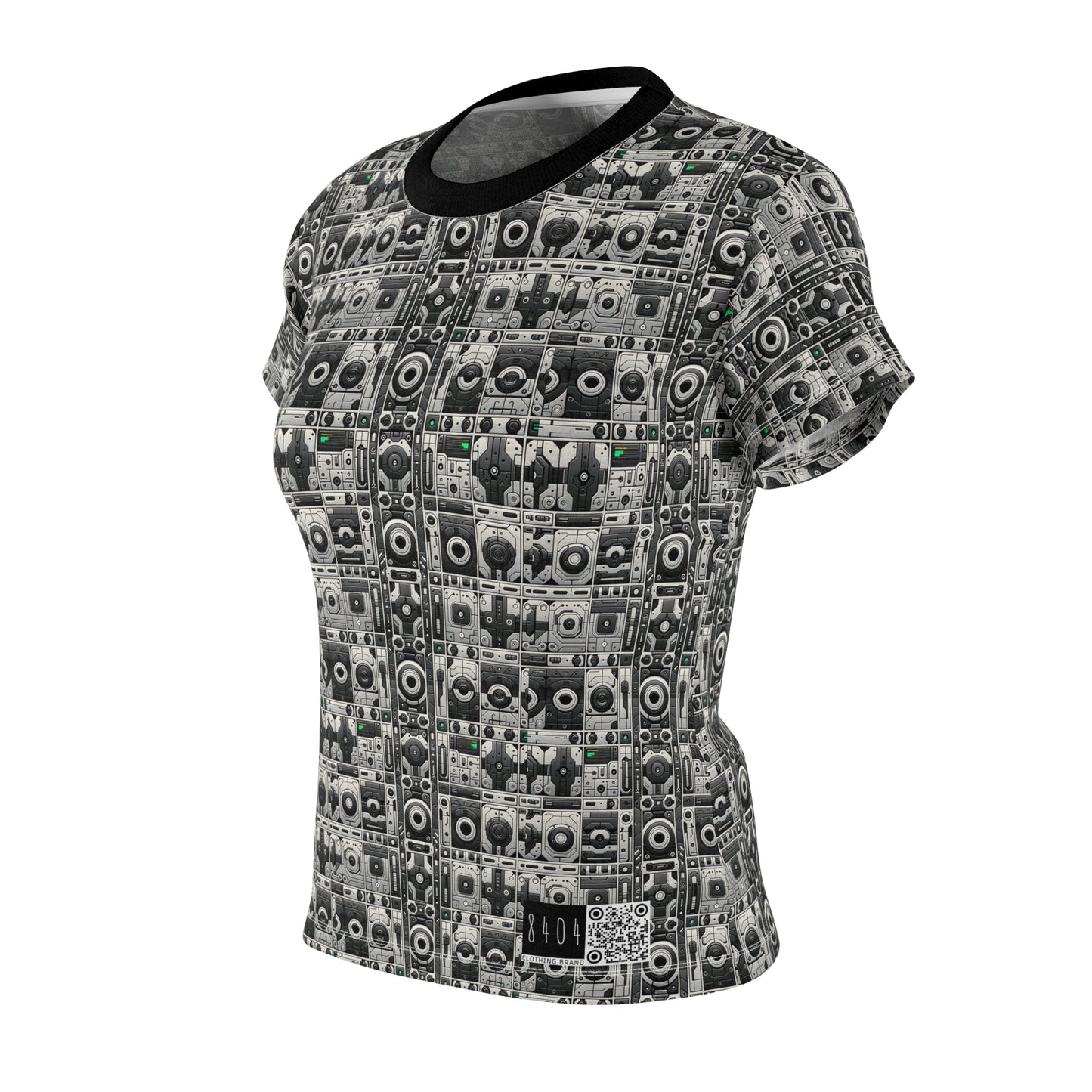 Tech Utility Aesthetics Tech-Forward Minimalism Women's Cut & Sew Tee - 8404 Design-60