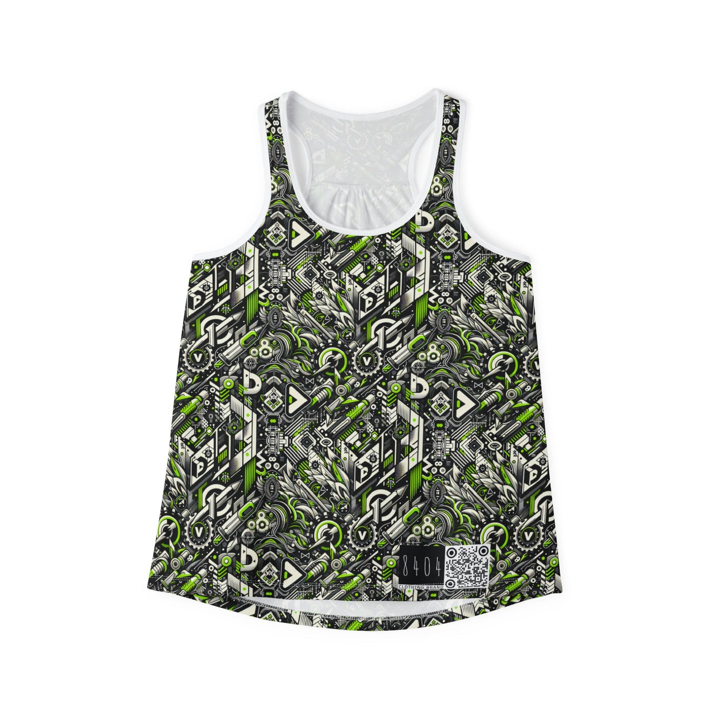 Graffiti Tech Fusion Bold Streetwear Fusion Women's Tank Top - 8404 Design-59