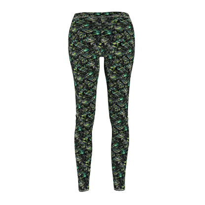 Tech-Infused Graphics Tech-Forward Streetwear Women's Cut & Sew Casual Leggings - 8404 Design-47