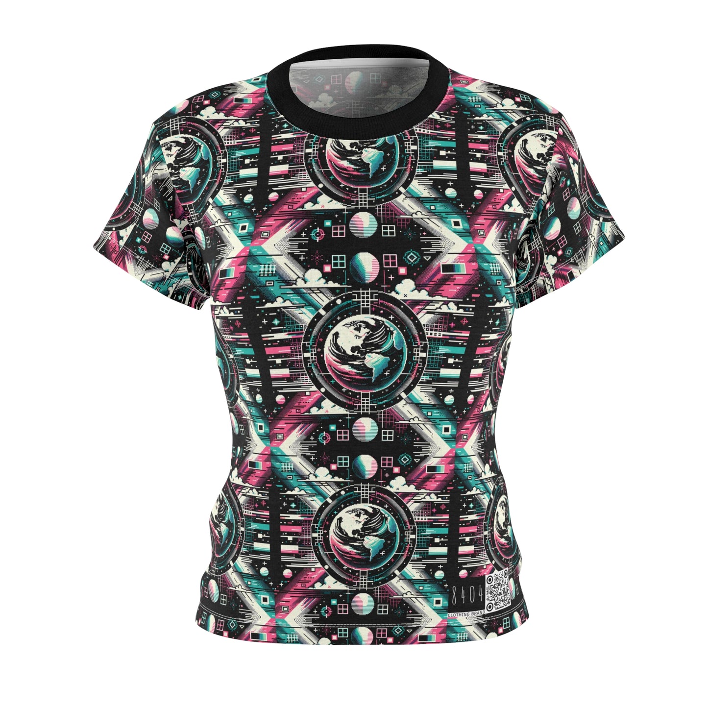 Digital Artistry Digital-native Streetwear Women's Cut & Sew Tee - 8404 Design-62