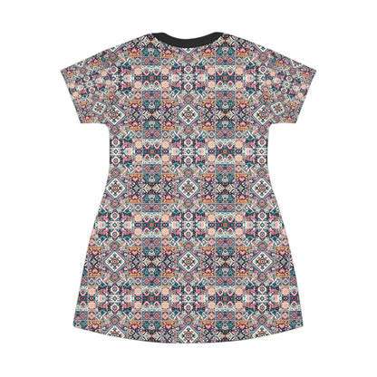 Digital Artisanal Fusion Digital Artisanal T-Shirt Dress - 8404 Design-65