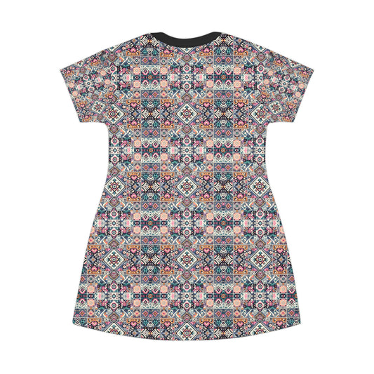 Digital Artisanal Fusion Digital Artisanal T-Shirt Dress - 8404 Design-65