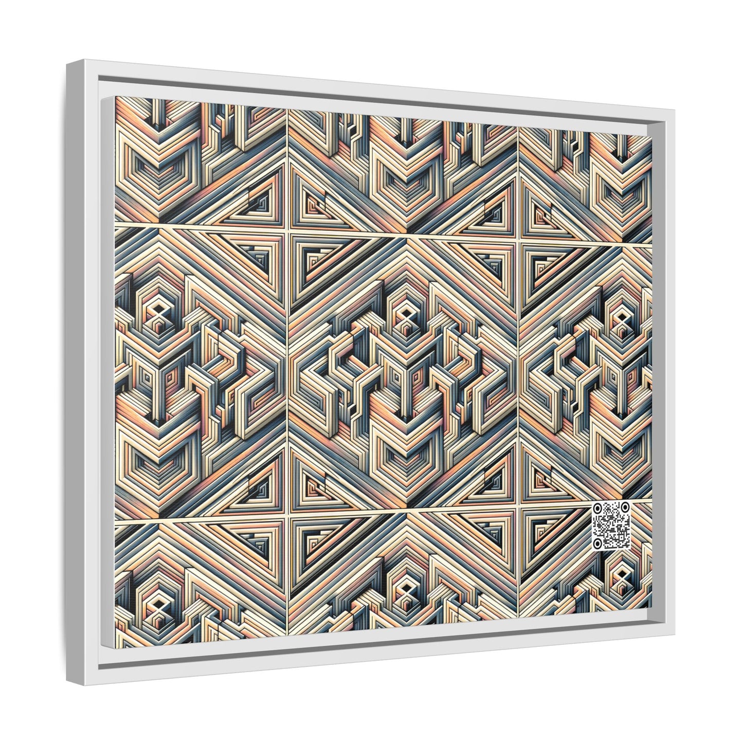 Tech Illusion Graphics Futuristic Artistry Matte Canvas, Framed (multi-color) - 8404 Design-52 A