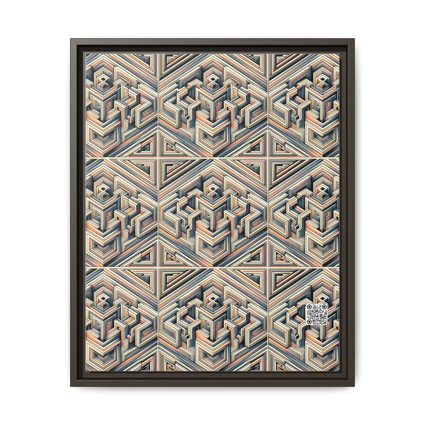 Tech Illusion Graphics Futuristic Artistry Matte Canvas, Framed (multi-color) - 8404 Design-52 A